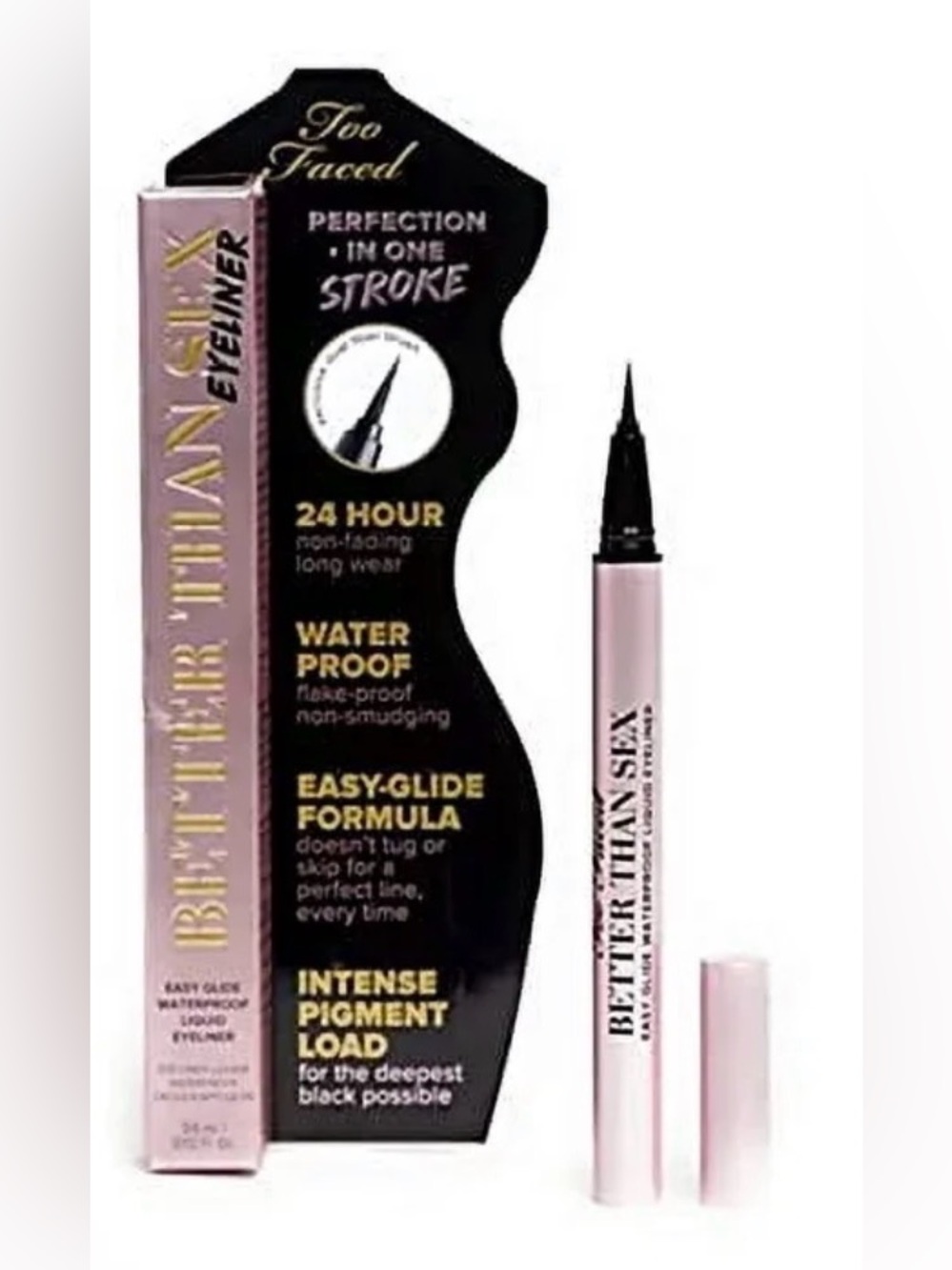 Too Faced Better Than Sex Waterproof Liquid Eyeliner in the shade Deepest Black